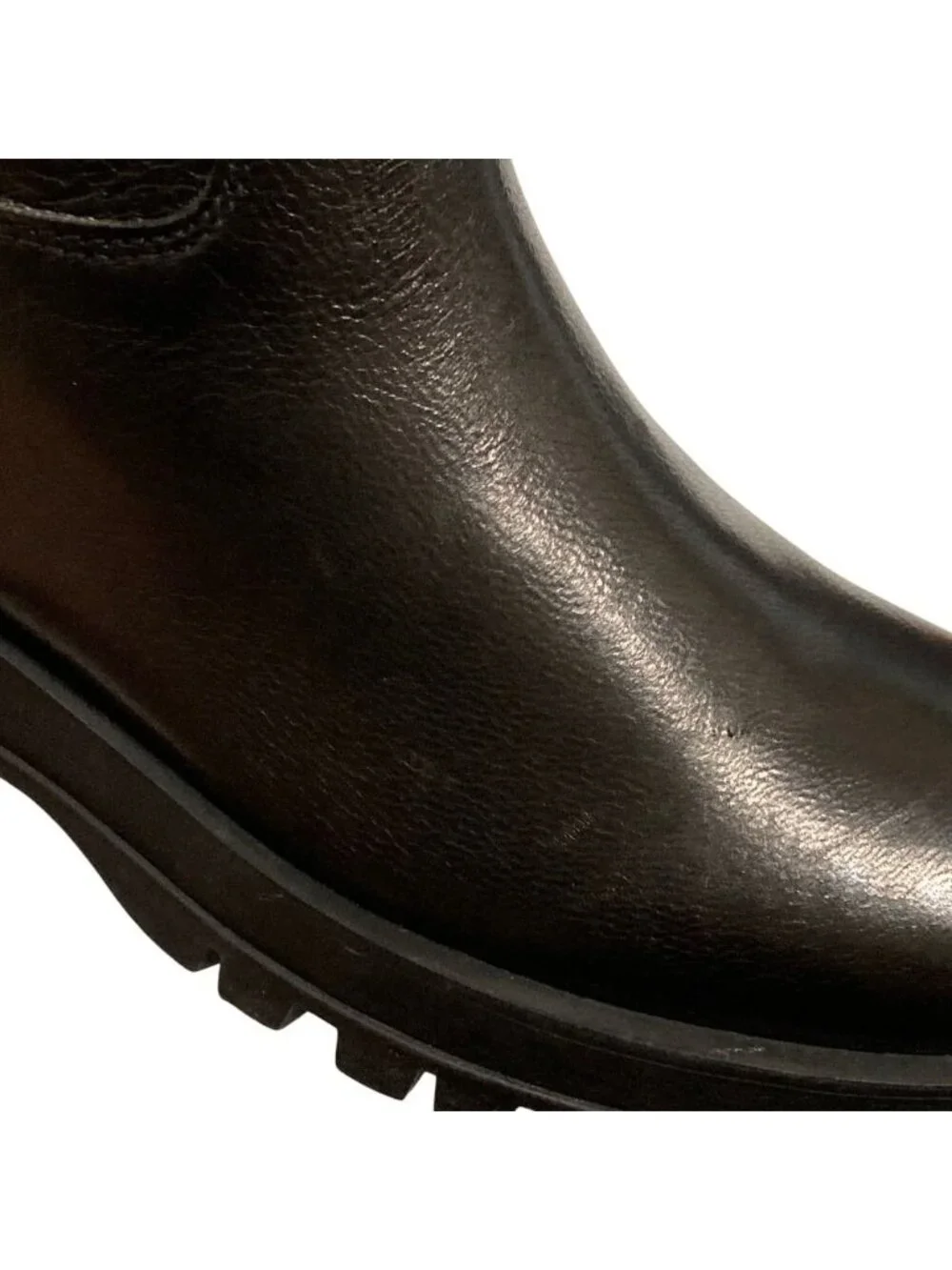 Prada Leather Engineer Boots Black
